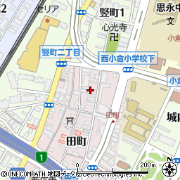 福岡県北九州市小倉北区田町3周辺の地図