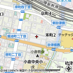 福岡放送北九州支社報道部周辺の地図