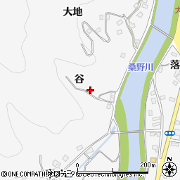 徳島県阿南市桑野町谷32周辺の地図
