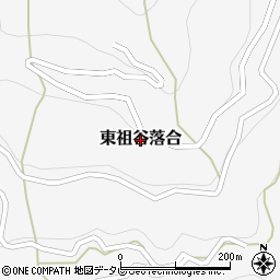 徳島県三好市東祖谷落合周辺の地図