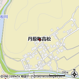 愛媛県西条市丹原町高松周辺の地図