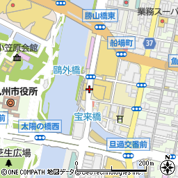 福岡県北九州市小倉北区船場町周辺の地図