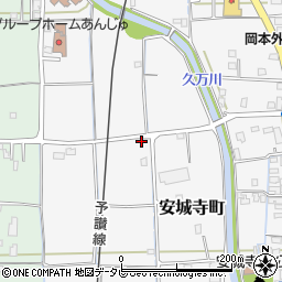 愛媛県松山市安城寺町1461周辺の地図