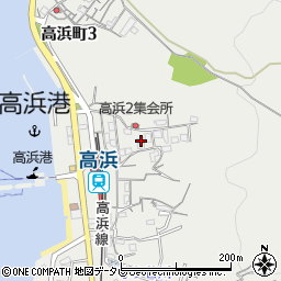 愛媛県松山市高浜町2丁目1464周辺の地図