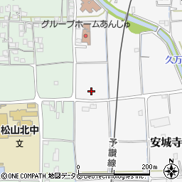 愛媛県松山市安城寺町1417周辺の地図