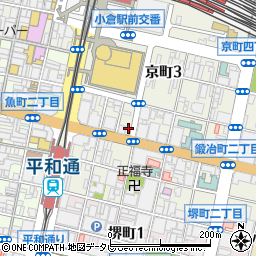 福岡県北九州市小倉北区米町1丁目周辺の地図