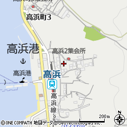 愛媛県松山市高浜町2丁目周辺の地図