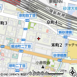 福岡県北九州市小倉北区京町4丁目2周辺の地図