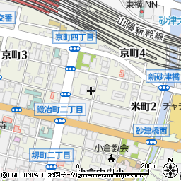 福岡県北九州市小倉北区京町4丁目1-17周辺の地図