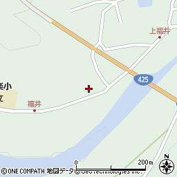和歌山県田辺市龍神村福井1162周辺の地図