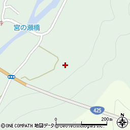 和歌山県田辺市龍神村福井2088周辺の地図
