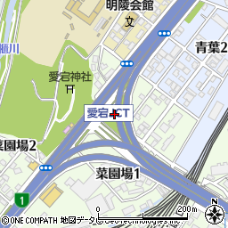 福岡県北九州市小倉北区菜園場1丁目3周辺の地図