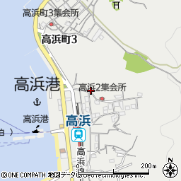 愛媛県松山市高浜町2丁目1462周辺の地図