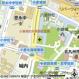 勝山公園駐車場周辺の地図