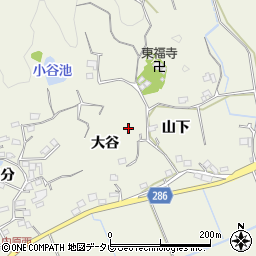 徳島県阿南市内原町大谷67周辺の地図