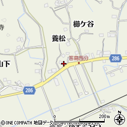 徳島県阿南市内原町養松25周辺の地図