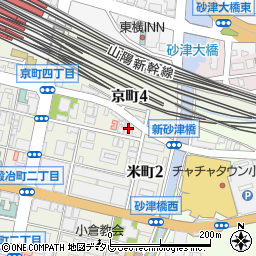 福岡県北九州市小倉北区京町4丁目4-22周辺の地図