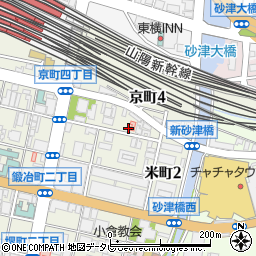 福岡県北九州市小倉北区京町4丁目4-33周辺の地図