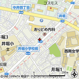 小倉井堀郵便局 ＡＴＭ周辺の地図