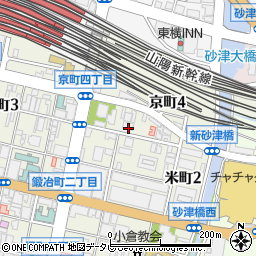 福岡県北九州市小倉北区京町4丁目4-38周辺の地図