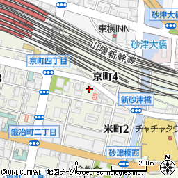 福岡県北九州市小倉北区京町4丁目4-17周辺の地図