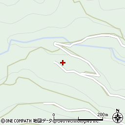 徳島県三好市東祖谷奥ノ井268周辺の地図