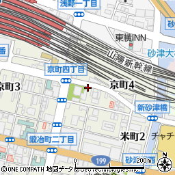 福岡県北九州市小倉北区京町4丁目周辺の地図