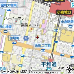 松田楽器店ヤマハ音楽教室魚町センター周辺の地図