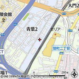 ヤカグループきゅうりん営業部北九州周辺の地図