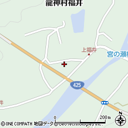 和歌山県田辺市龍神村福井1274周辺の地図