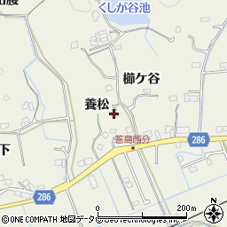 徳島県阿南市内原町養松9周辺の地図