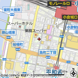 中央コンタクト　小倉駅前店周辺の地図