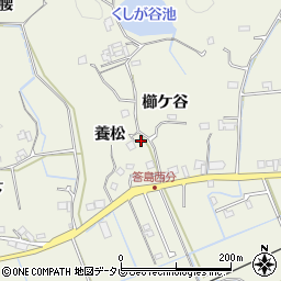 徳島県阿南市内原町養松8周辺の地図