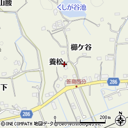 徳島県阿南市内原町養松7周辺の地図