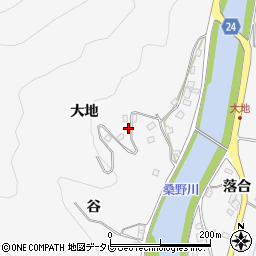 徳島県阿南市桑野町大地23周辺の地図