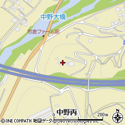 愛媛県西条市中野丙周辺の地図