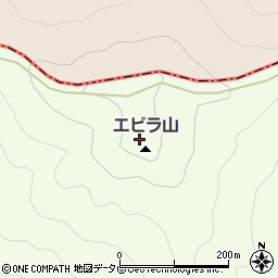 エビラ山周辺の地図
