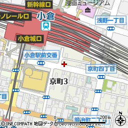 エルザパーク小倉駅前駐車場周辺の地図