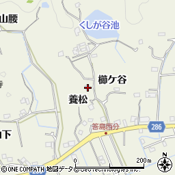 徳島県阿南市内原町養松2周辺の地図