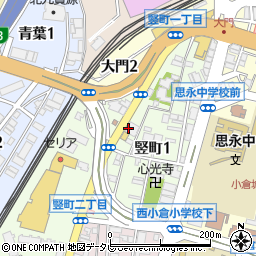 トイレ交換・便器交換の生活救急車　北九州市エリア専用ダイヤル周辺の地図