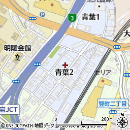 九州電力青葉寮周辺の地図