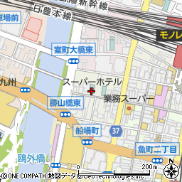 スーパーホテル小倉駅南口周辺の地図