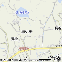 徳島県阿南市内原町櫛ケ谷周辺の地図