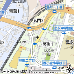 西小倉校区公民館周辺の地図
