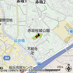 赤坂桜城公園周辺の地図