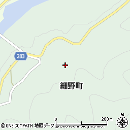 徳島県阿南市細野町中上周辺の地図