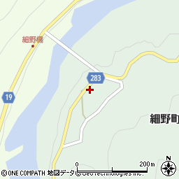 徳島県阿南市細野町高田周辺の地図