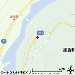 徳島県阿南市細野町（高田）周辺の地図