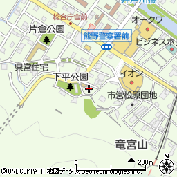 熊野市森林組合周辺の地図