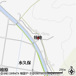 徳島県阿南市桑野町蛭地周辺の地図